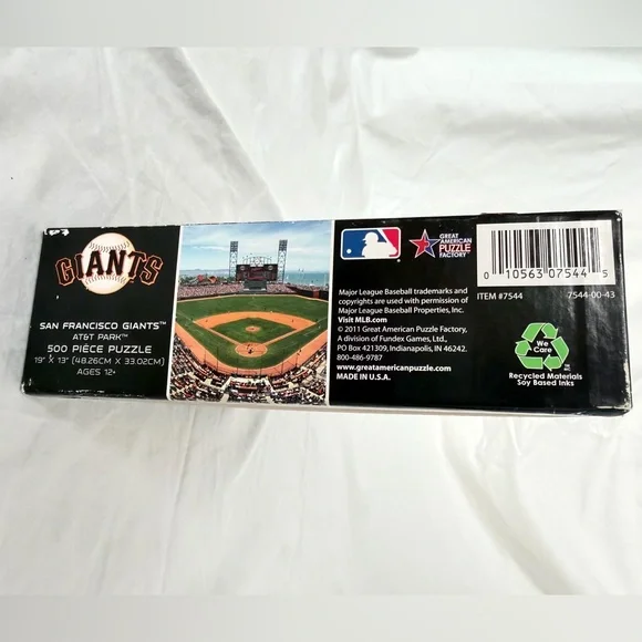 MLB San Francisco Giants AT&T Park Puzzle | 500 Pieces | 19” x 13” | New in Box - Picture 6 of 7